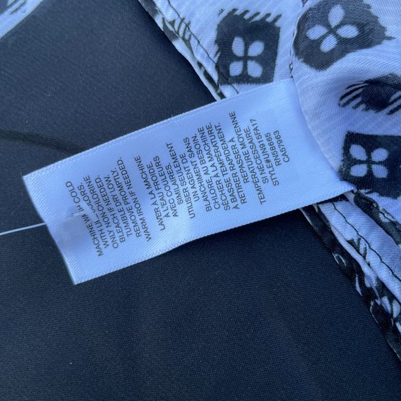 14TH & Union Scarf Bandana Black & white Fashion N - Picture 10 of 10